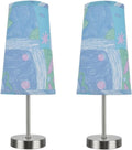 Satin Nickel Candlestick Table Lamp, 2-Pack, 14 1/4 High I333