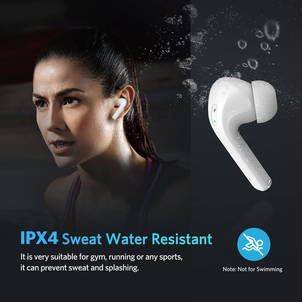 White Pack of 2 Bluetooth Noise Cancelling True Wireless Earbuds T576