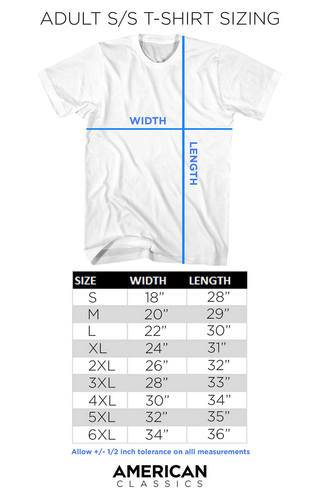 Adult T-Shirt 6X K511130