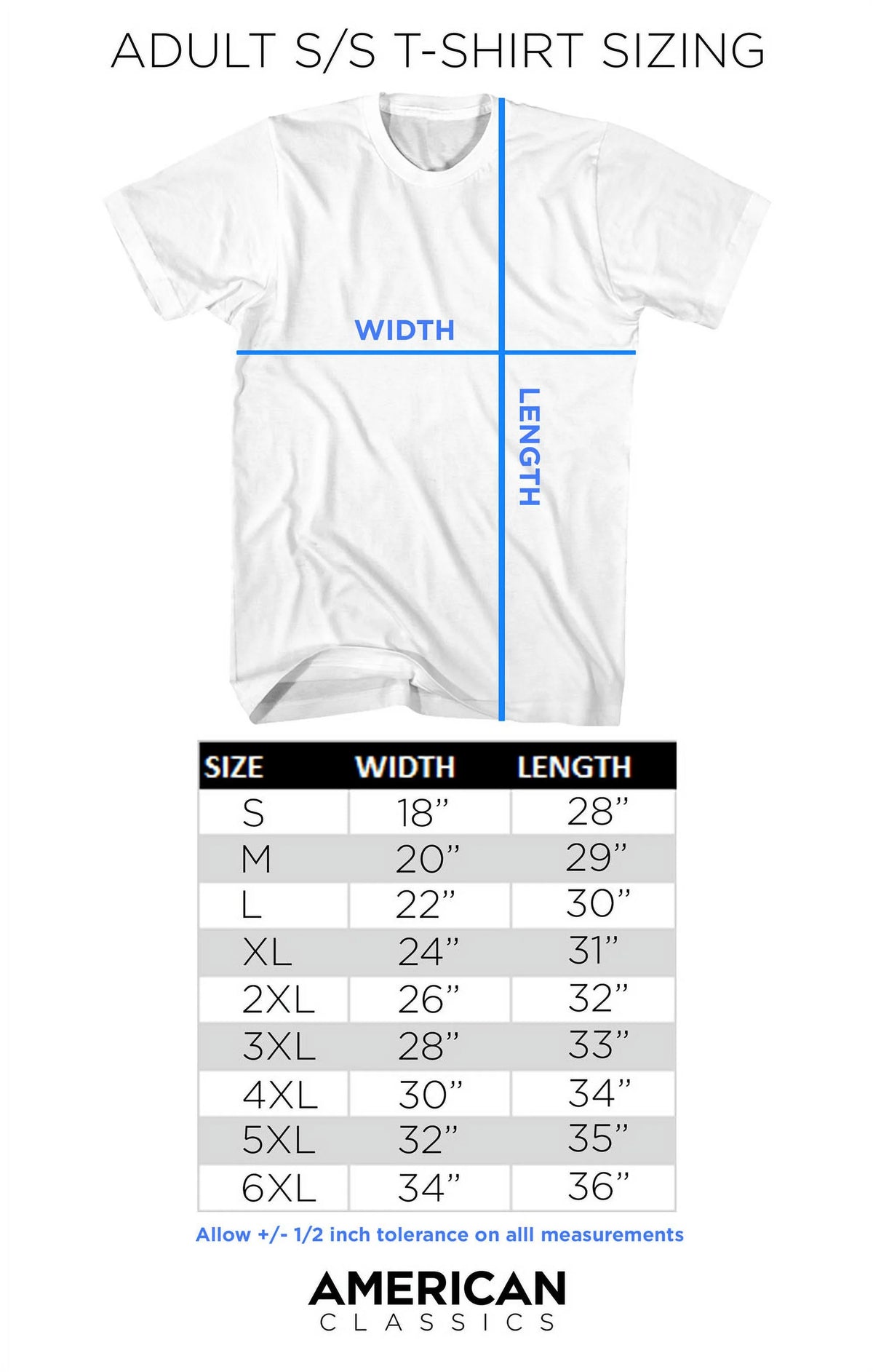 Adult T-Shirt 6X K511130