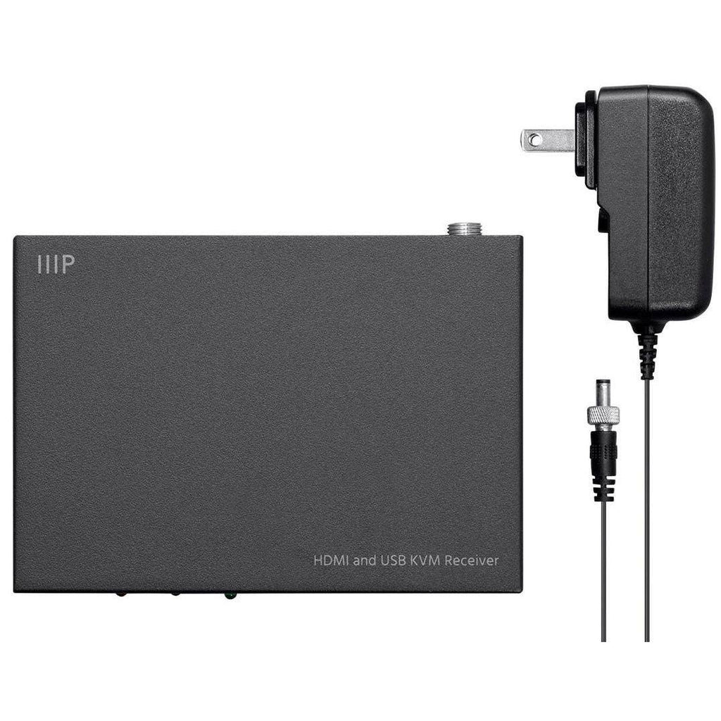 HDMI and USB KVM Extender, Black, 154ft, 1080p@60Hz, USB 2.0 X979309