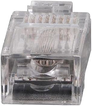 200-Pack Pass-Thru Modular Data Plugs for RJ45 and CAT6 T3793