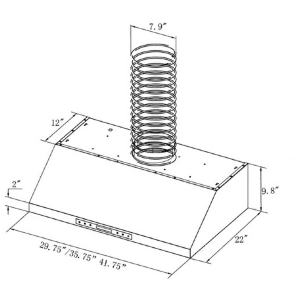 900 CFM Ducted Under Cabinet Range Hood U537
