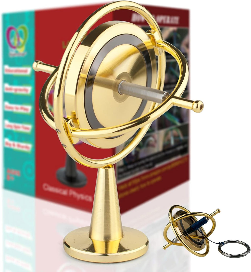 Pack of 2 Solid Metal Gyroscope K605