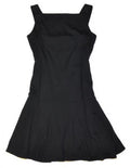 Black Sleeveless Wool Dress D9874