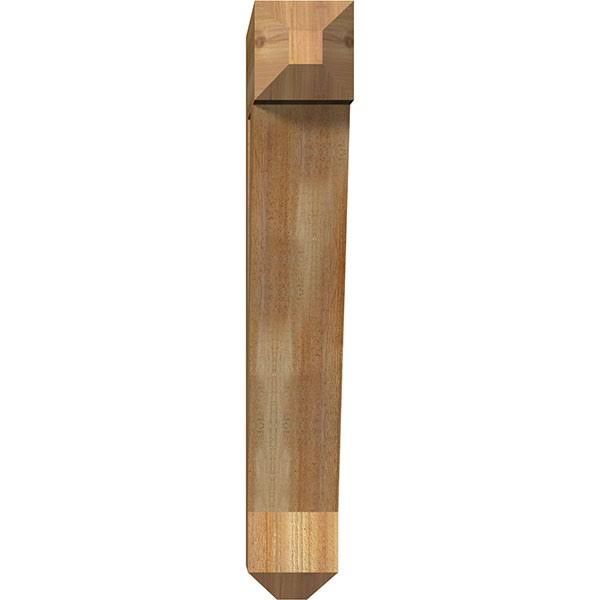 Traditional Craftsman Rough Sawn Bracket, Western Red Cedar U2375