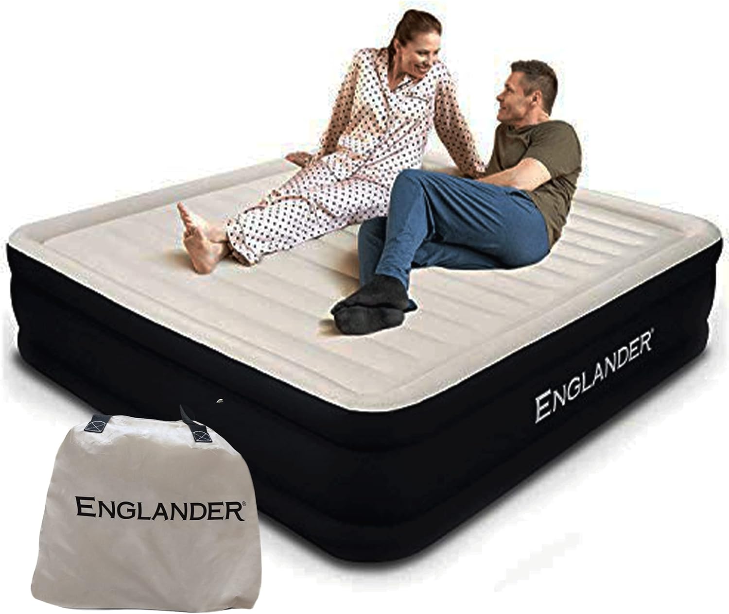 Queen Size Air Mattress with Built in Pump B908