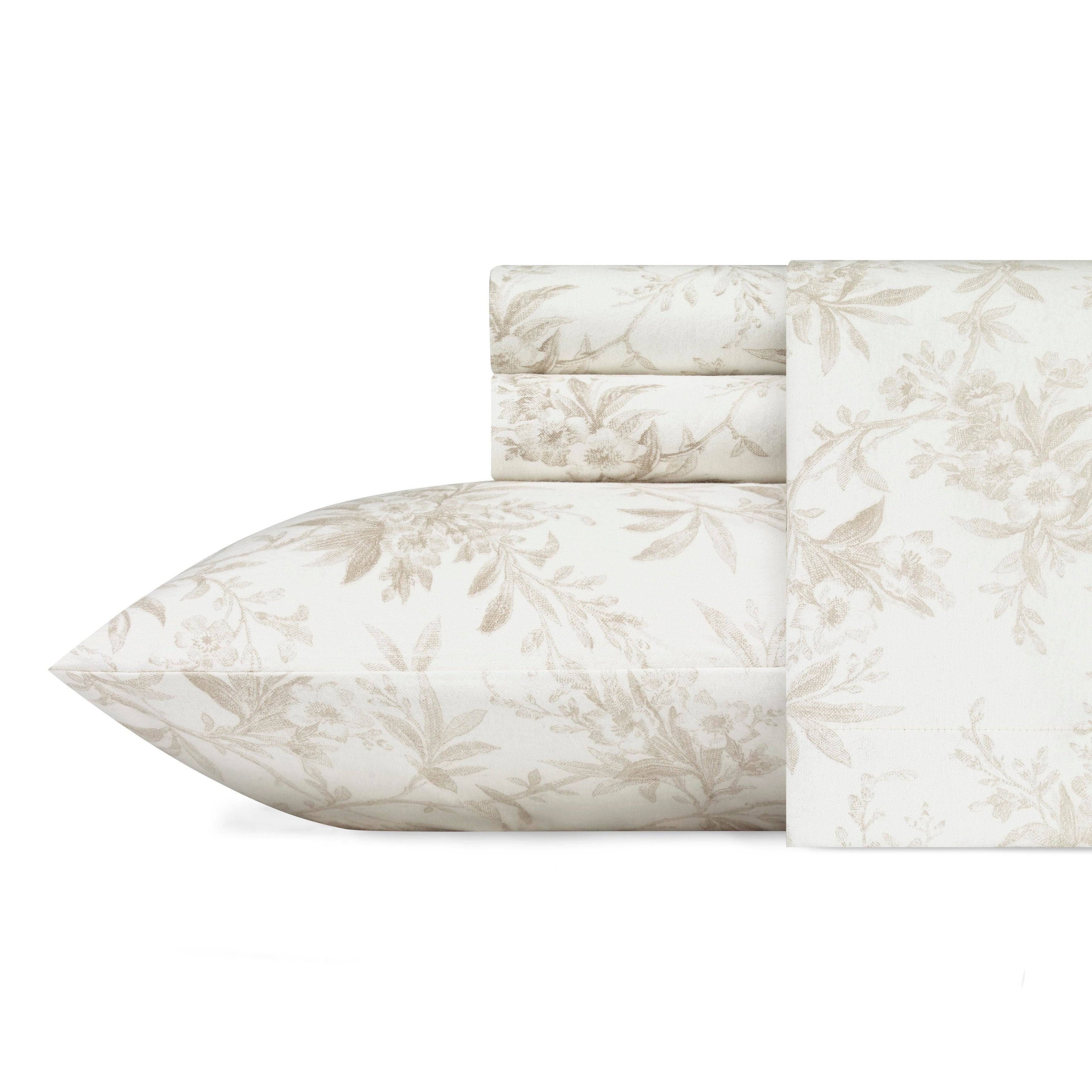 Beige Flannel Full Sheet Set C650