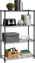 4-Shelf Heavy Duty Metal Wire Shelving Unit with Adjustable Shelves M534293