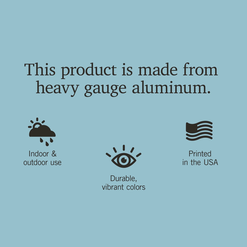 12x18 Aluminum Metal Sign Decor D271248