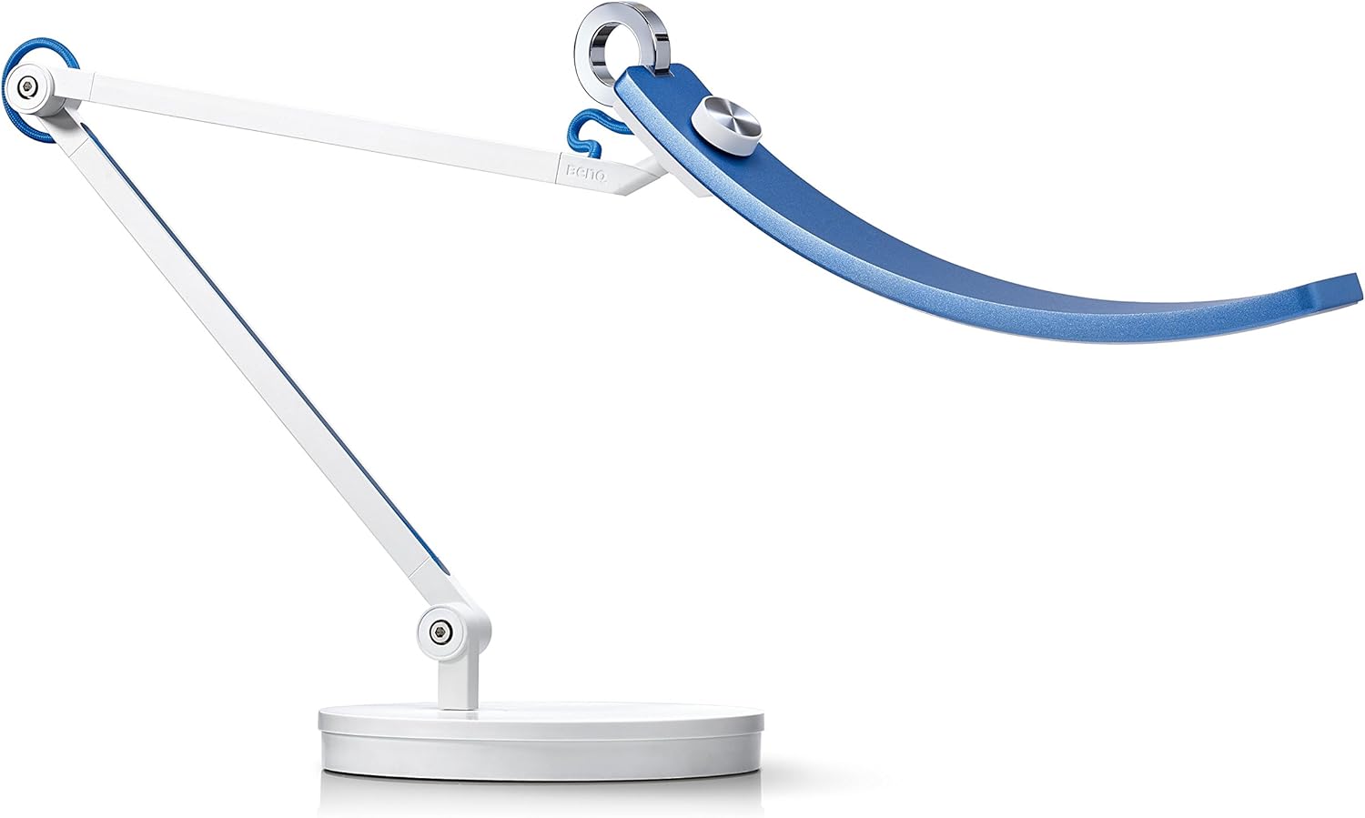 Silver LED Desk Lamp with Swing Arm J66443