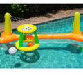 Inflatable Pool Volleyball Set and Pool Basketball Hoop X10494