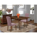 Mahogany Rubberwood Solid Wood Dining Set, 3 Piece X153625
