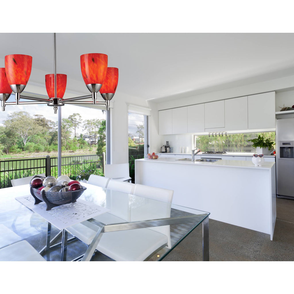 Dark Rust 1-Light Sconce with Canary Glass R745