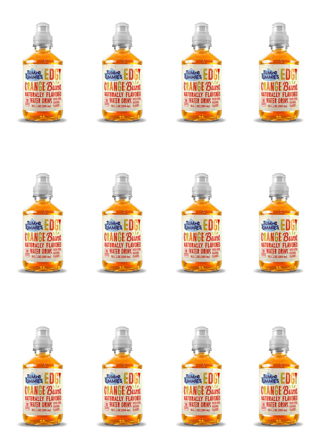 Edgy Orange Burst Naturally Flavored Water Drink, 12 Pack D1225