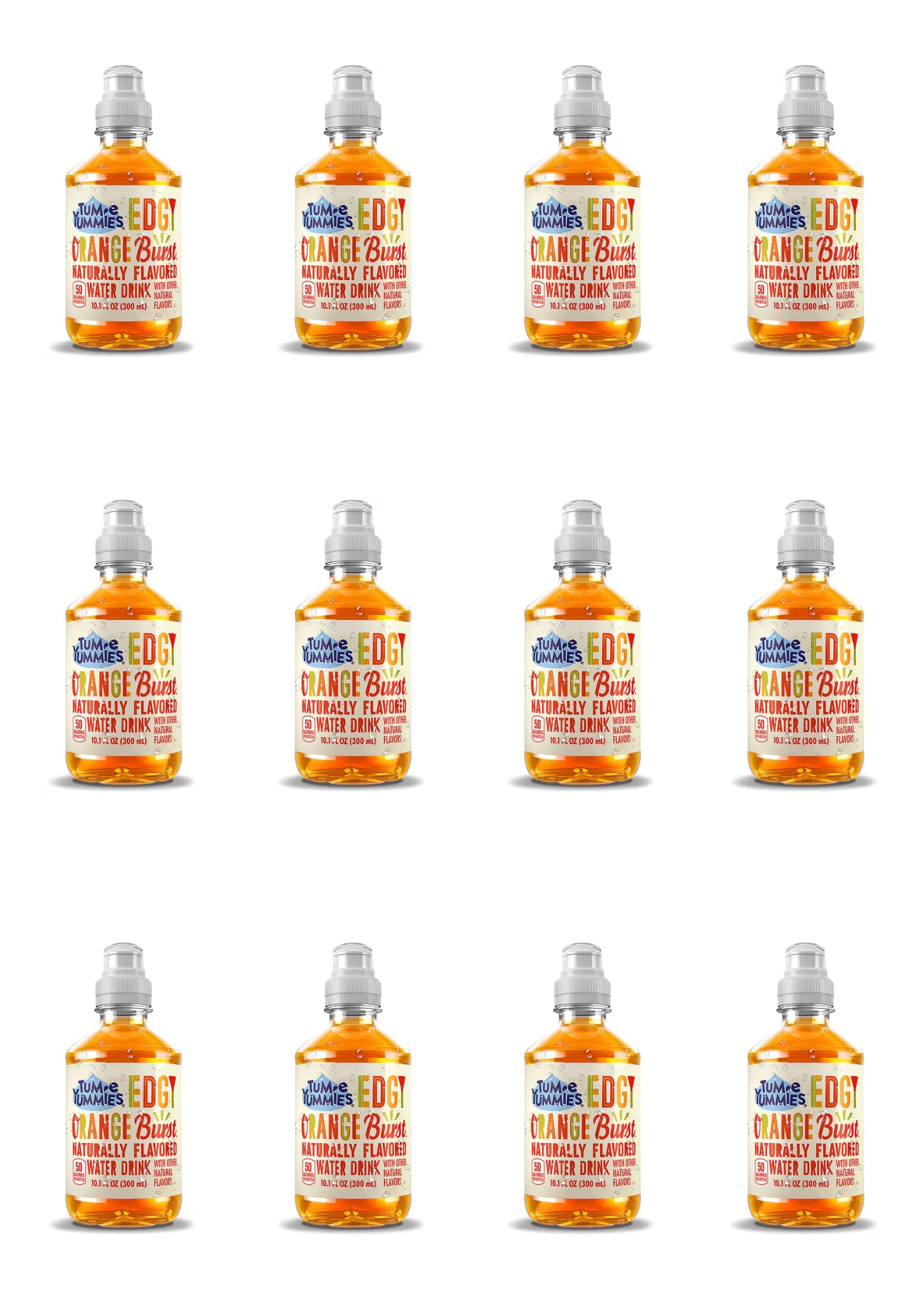 Edgy Orange Burst Naturally Flavored Water Drink, 12 Pack D1225