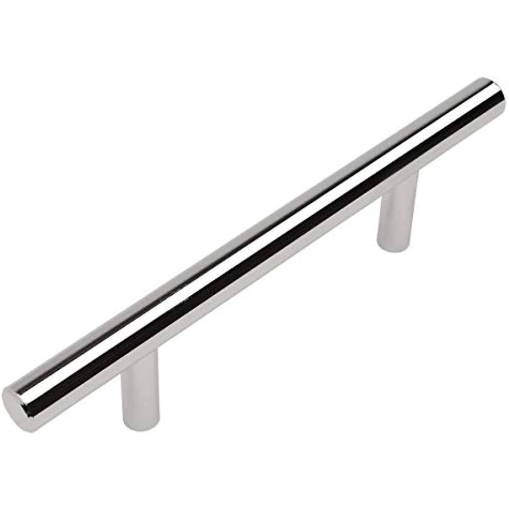 Polished Chrome Solid Steel 3/8 inch Cabinet Hardware Bar Pull Q243858
