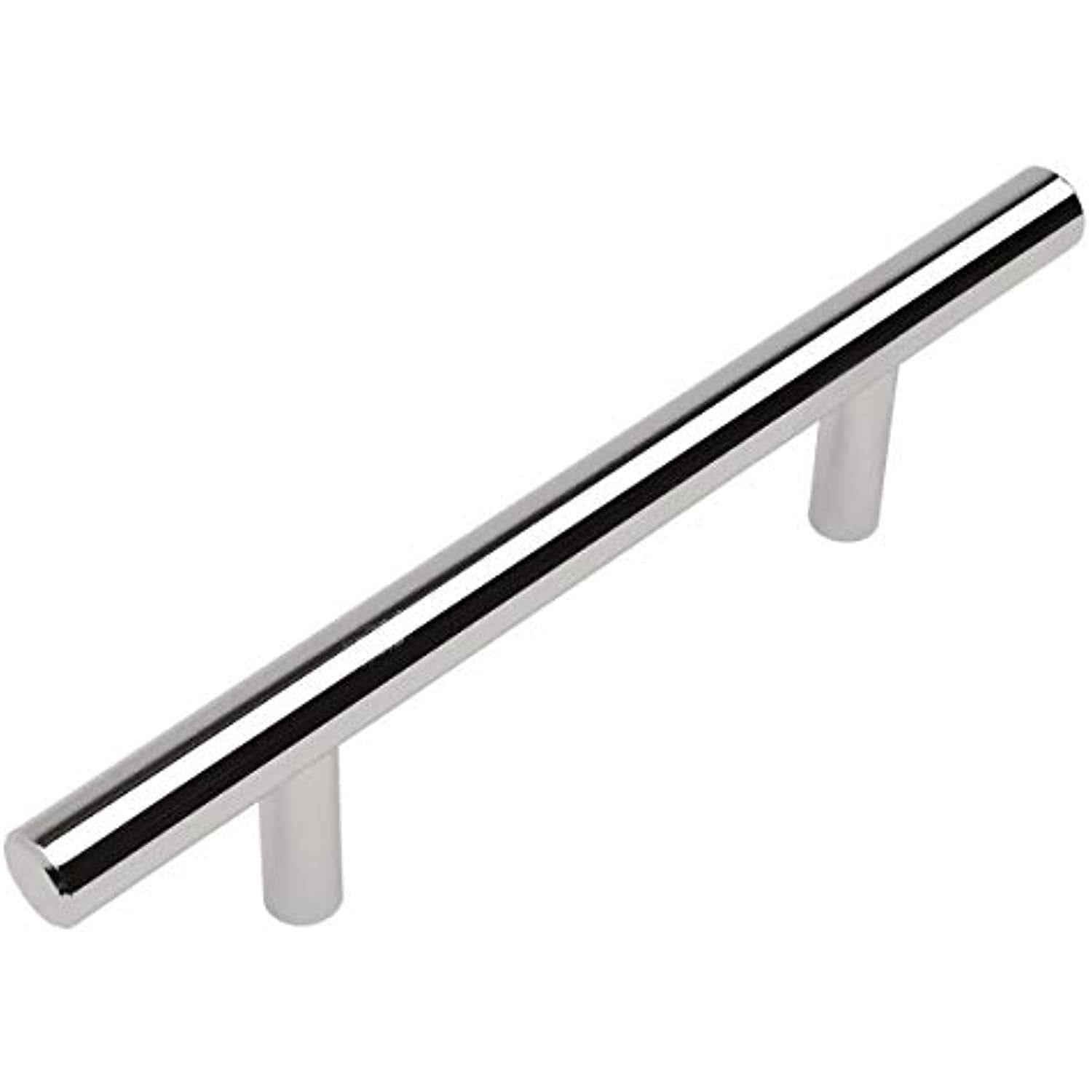 Polished Chrome Solid Steel 3/8 inch Cabinet Hardware Bar Pull Q243858