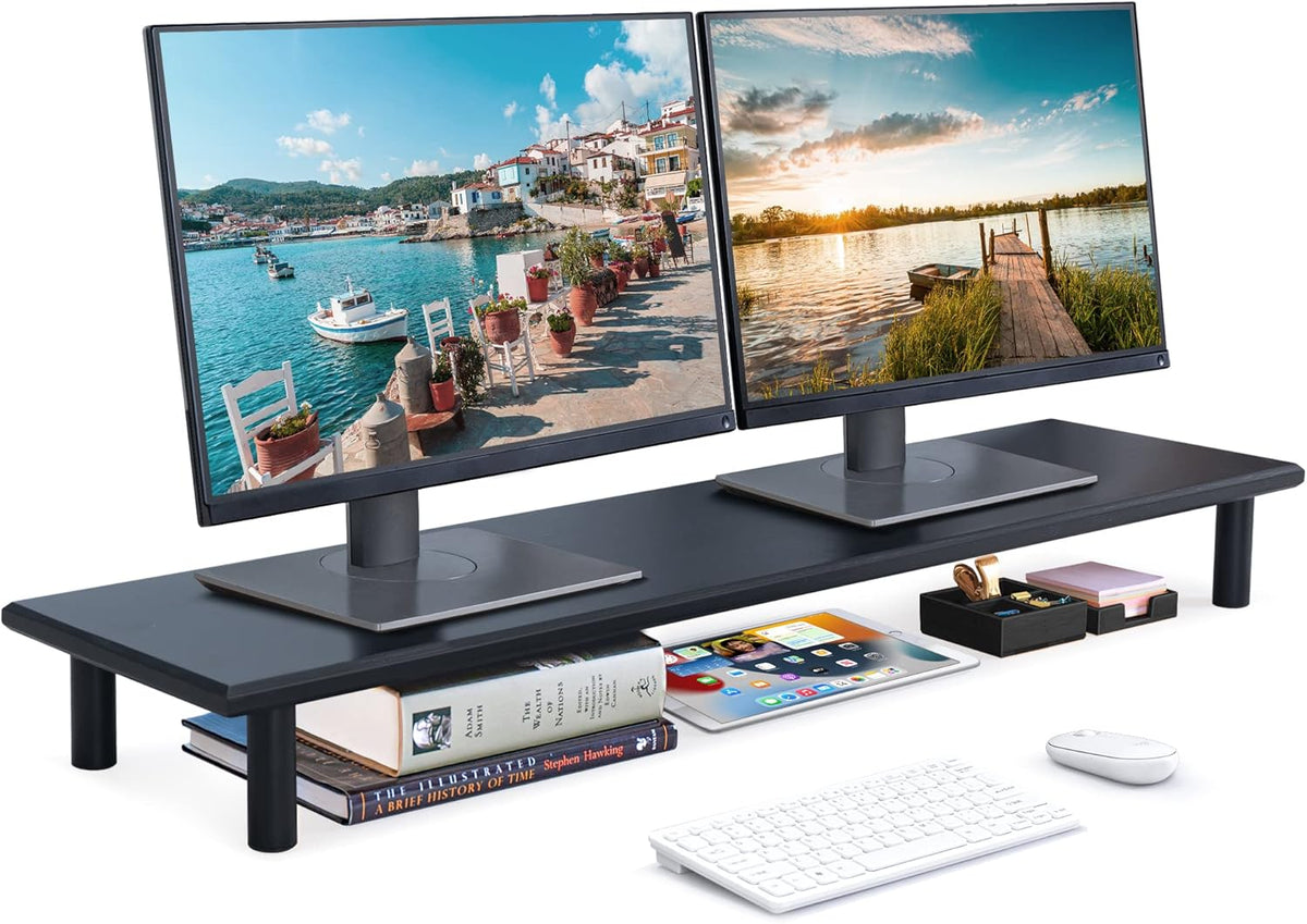 Bamboo Monitor Stand Pack of 2 K1957