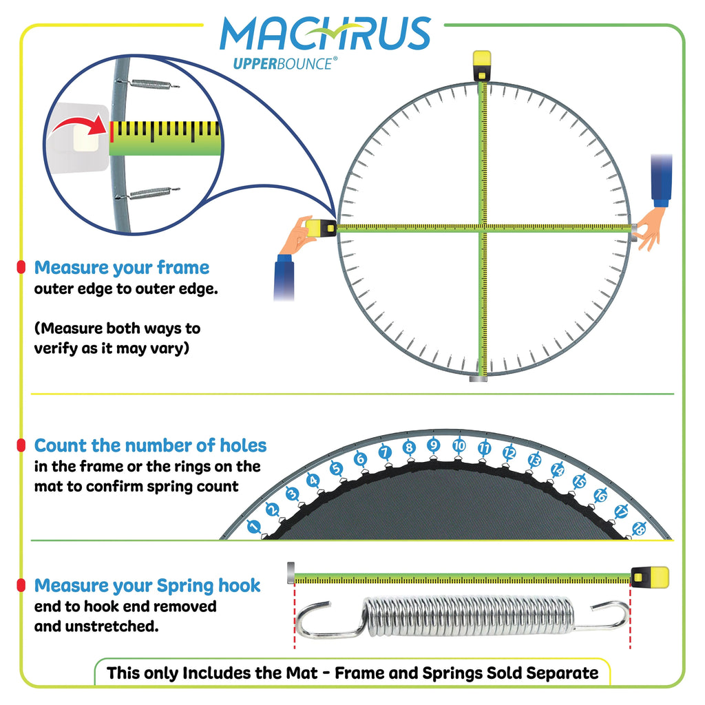 36 V-Rings Jumping Surface for 3.7' Trampoline O611150