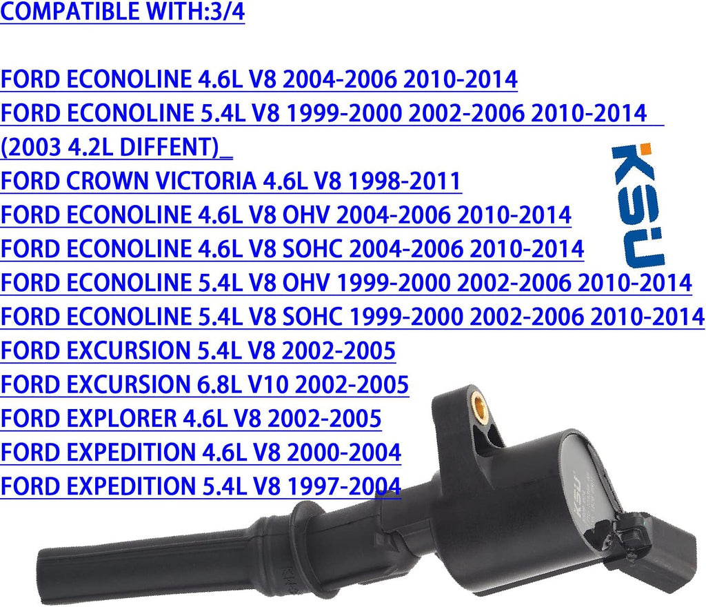 Ignition Coil Pack for Ford 4.6L 5.4L V8 (8Pack) F82171