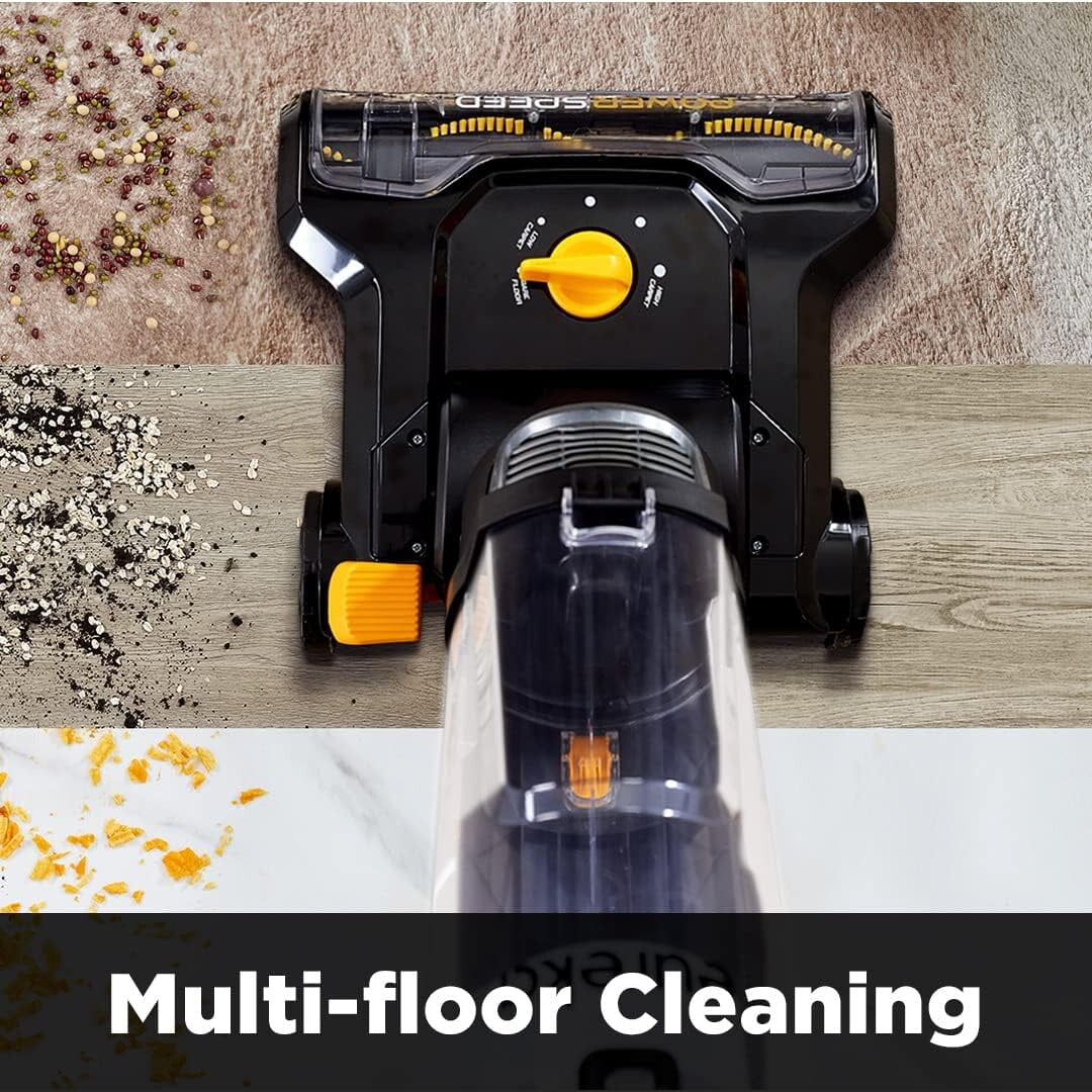 PowerSpeed Lightweight Upright Vacuum Cleaner, Black, Yellow I3743