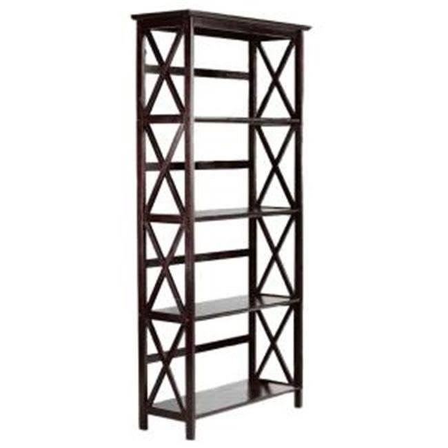 5 Tier Bookcase Espresso Q9293