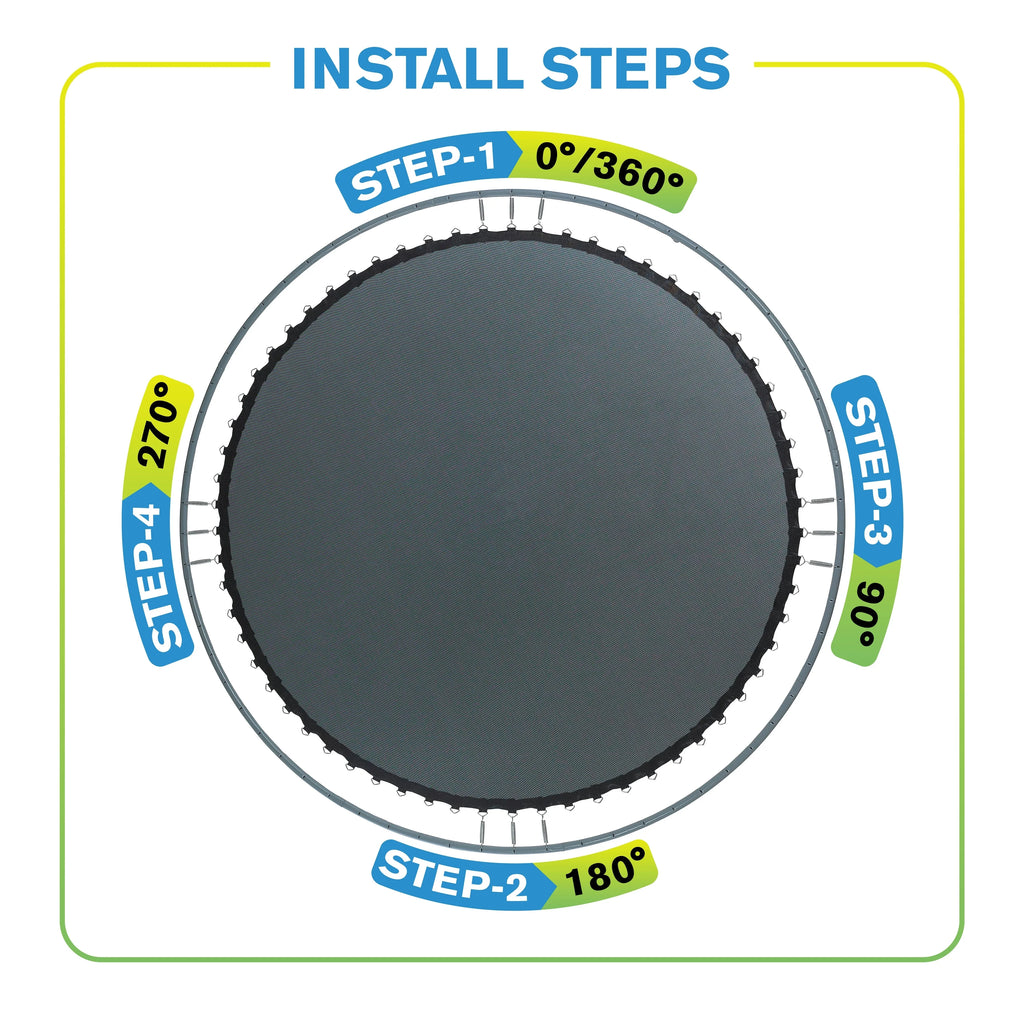 36 V-Rings Jumping Surface for 3.7' Trampoline O611150