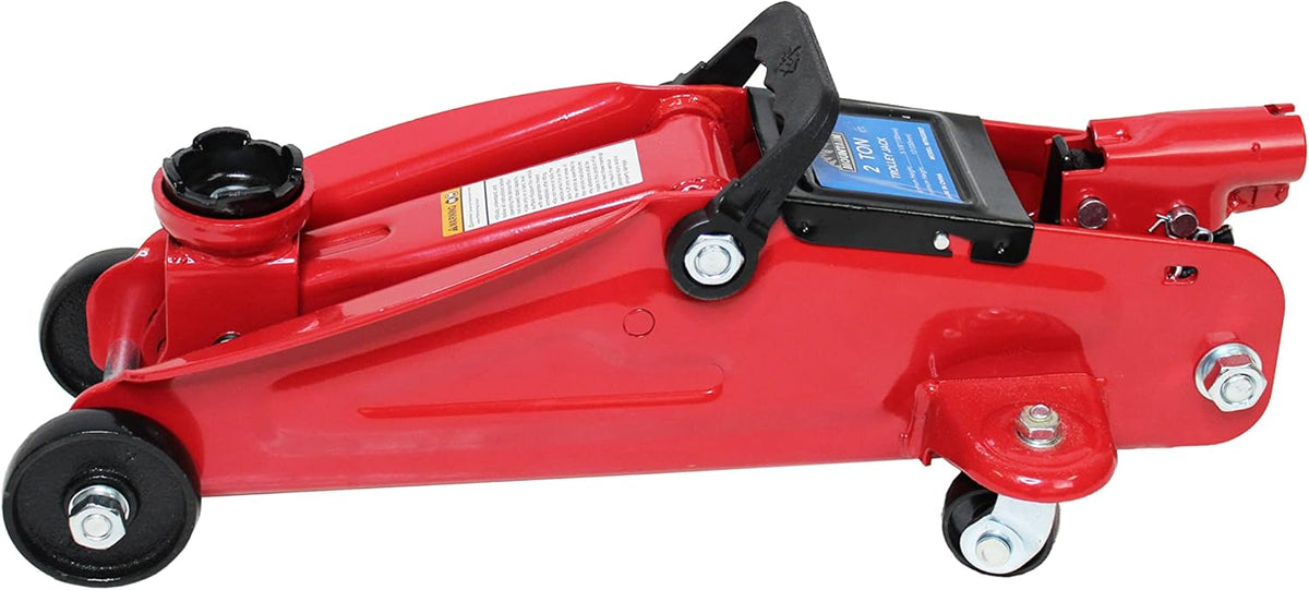 2 Ton Trolley Jack and Jack Stand Combo, Heavy Duty Steel, 4,000 LBS. Capacity B19418