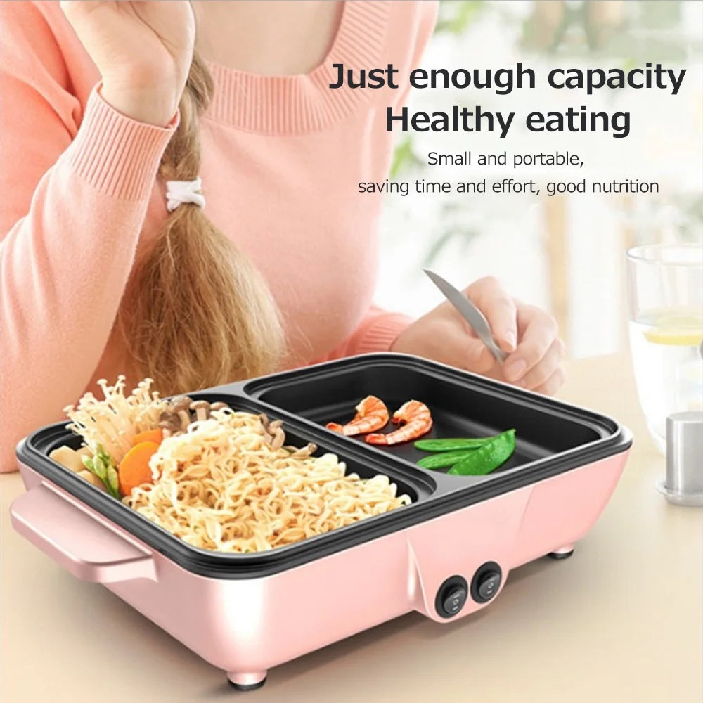Electric Grill Pan 2L 1200W Barbecue One Pot Z8072