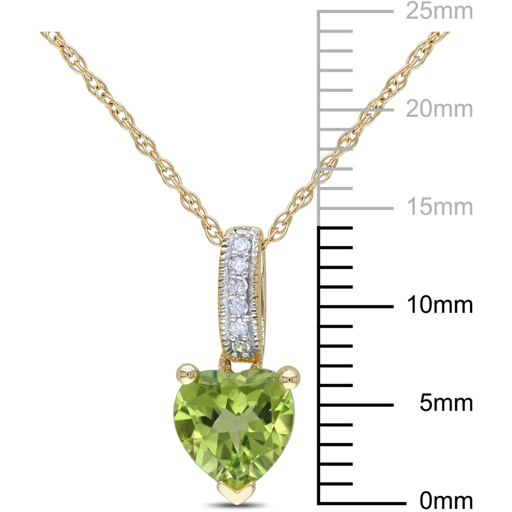 10kt Yellow Gold Heart Drop Pendant with Chain N669440