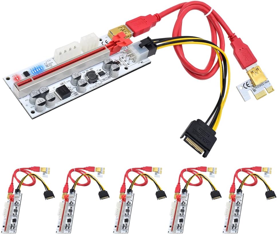 PCIe Riser 1X to 16X Graphics Extension Card (6-Pack) M48463