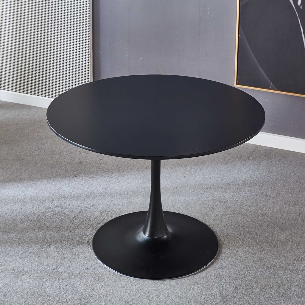 White Round Pedestal Dining Table E98080