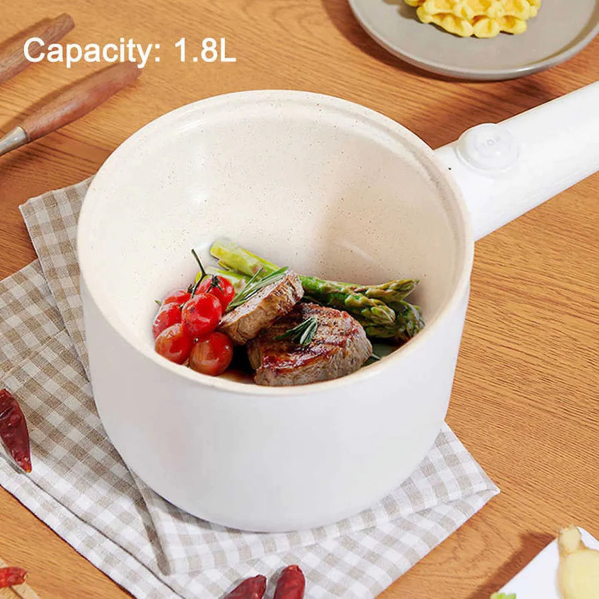 Non-stick Electric Hot Pot Cooker Steamer N6873