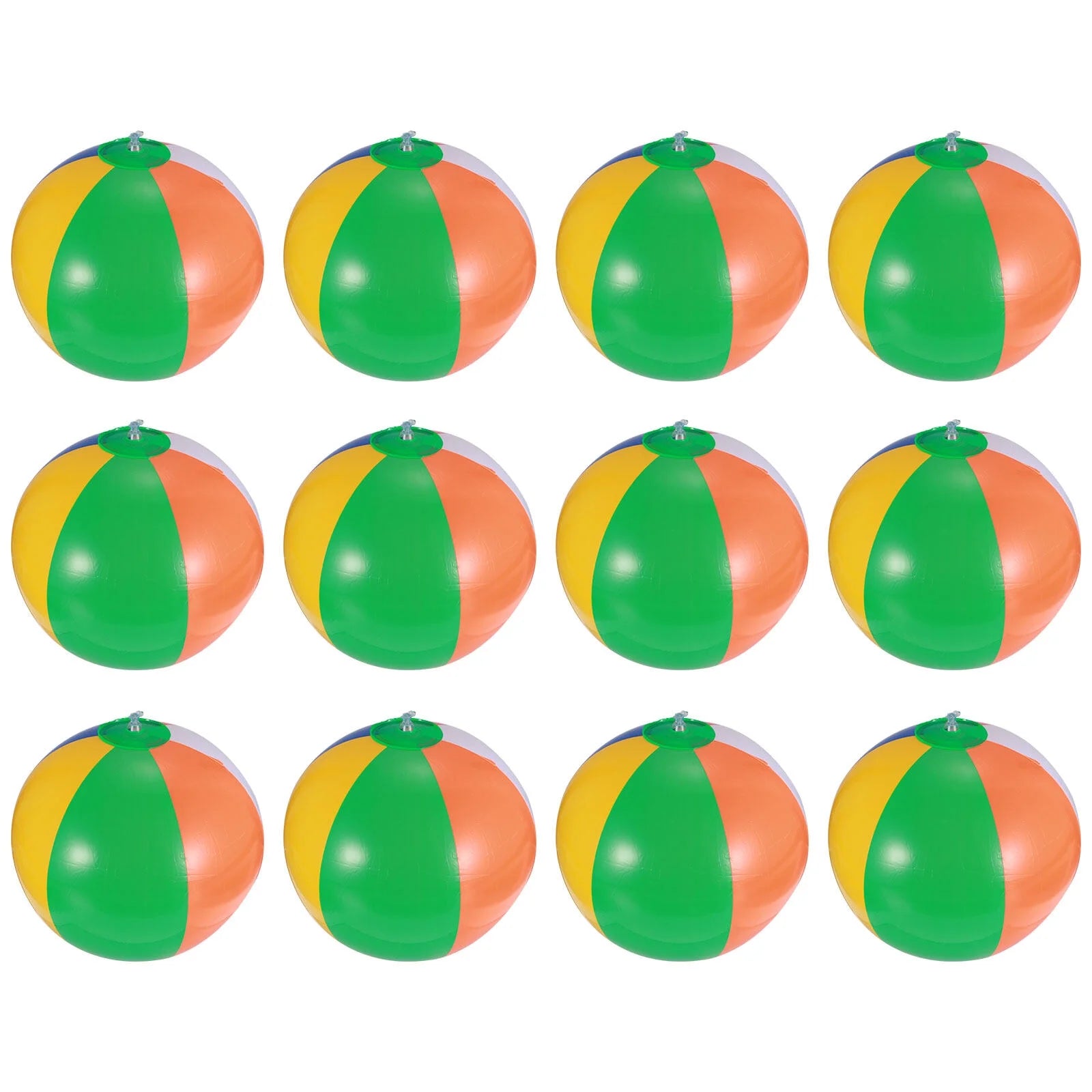 12 Pcs Inflatable Beach Balls Pool Toys M314852