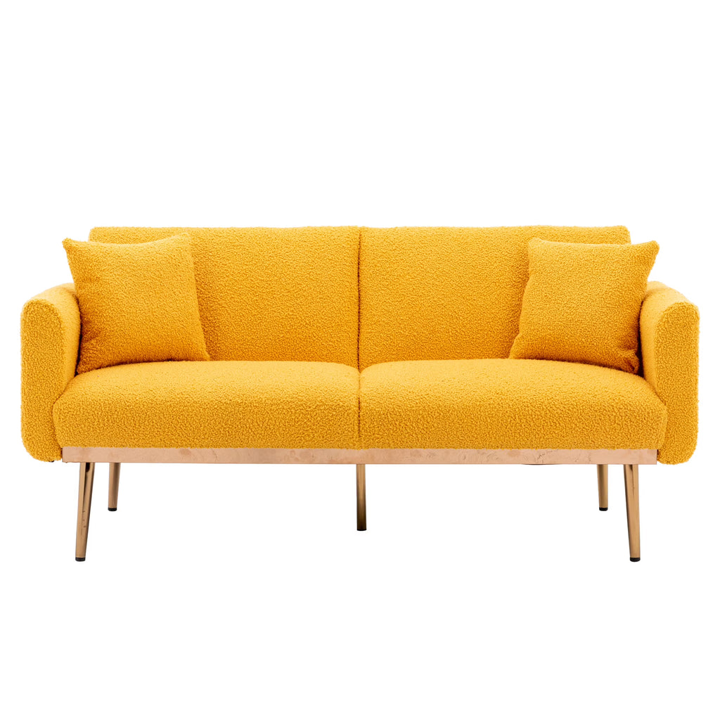 Yellow Velvet Sofa Loveseat Set S888488