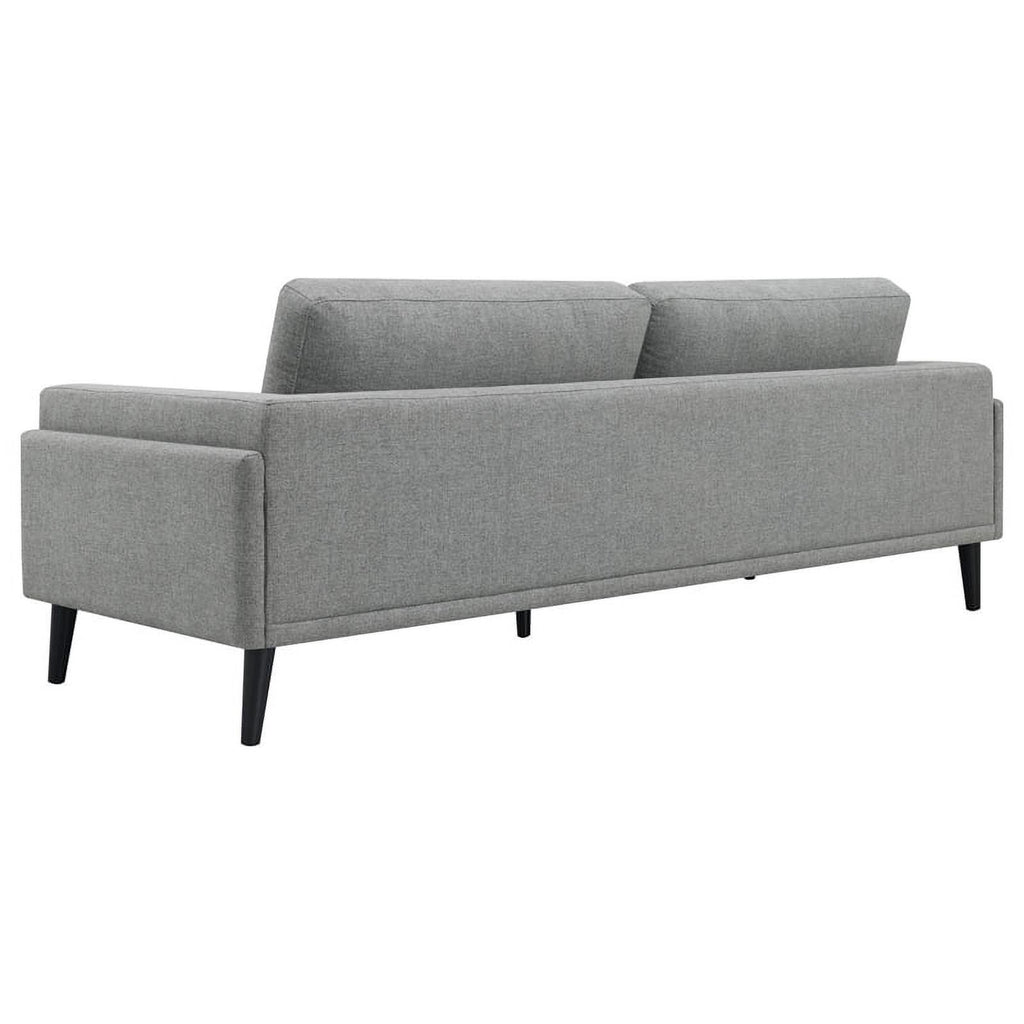 Modern Fabric Upholstered Track Arms Sofa in Gray X841744