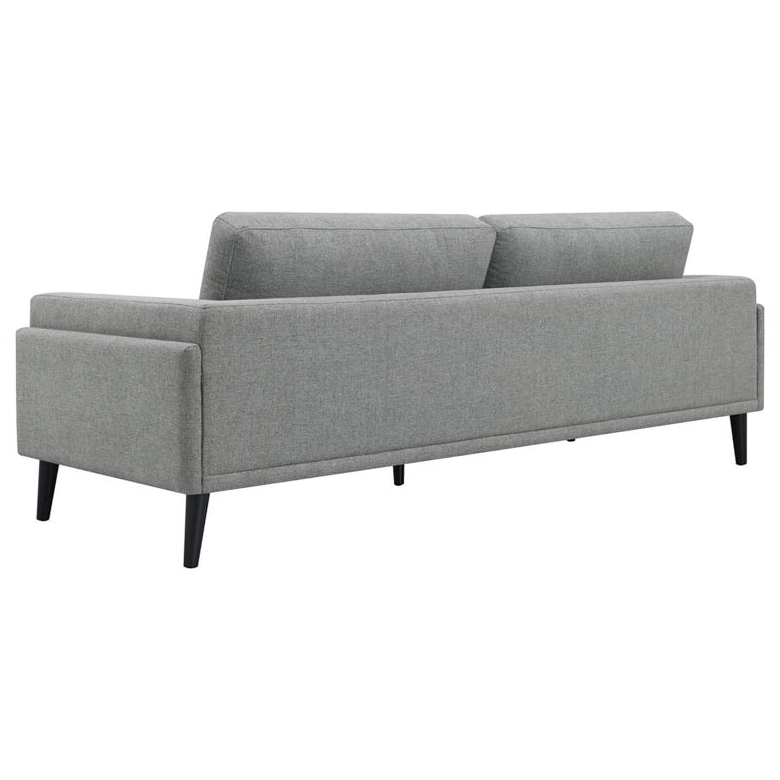 Modern Fabric Upholstered Track Arms Sofa in Gray X841744