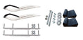 White XT Snowmobile Skis Complete Kit C7967