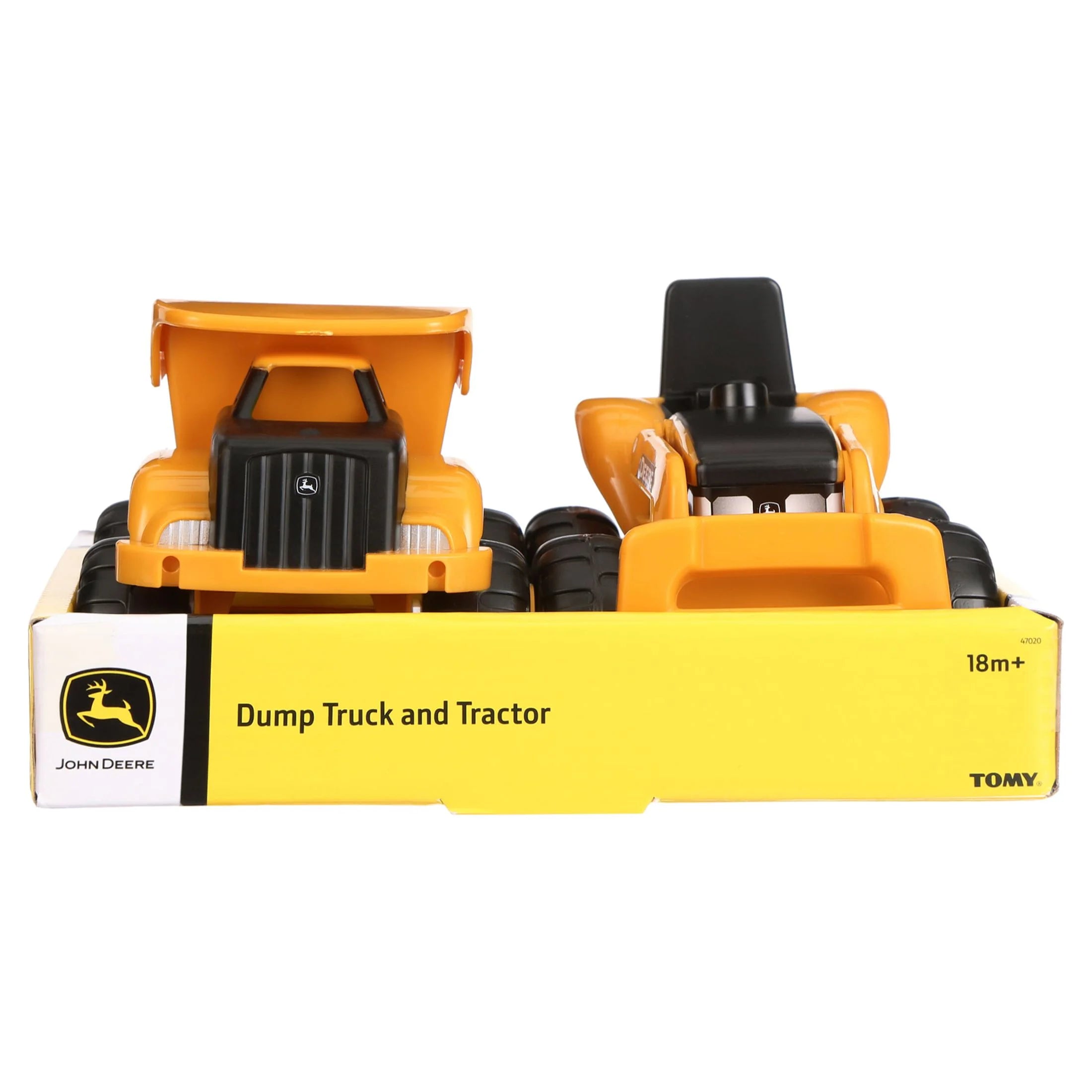 Yellow Construction Vehicle 2 Pack Dump Truck & Tractor with Loader C92722