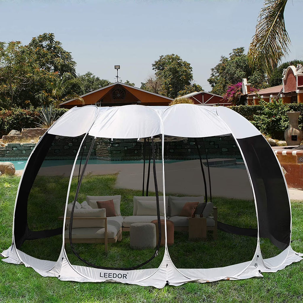 15'X15'X8.5' Gray Pop Up Camping Canopy L66704