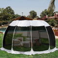 15'X15'X8.5' Gray Pop Up Camping Canopy L66704