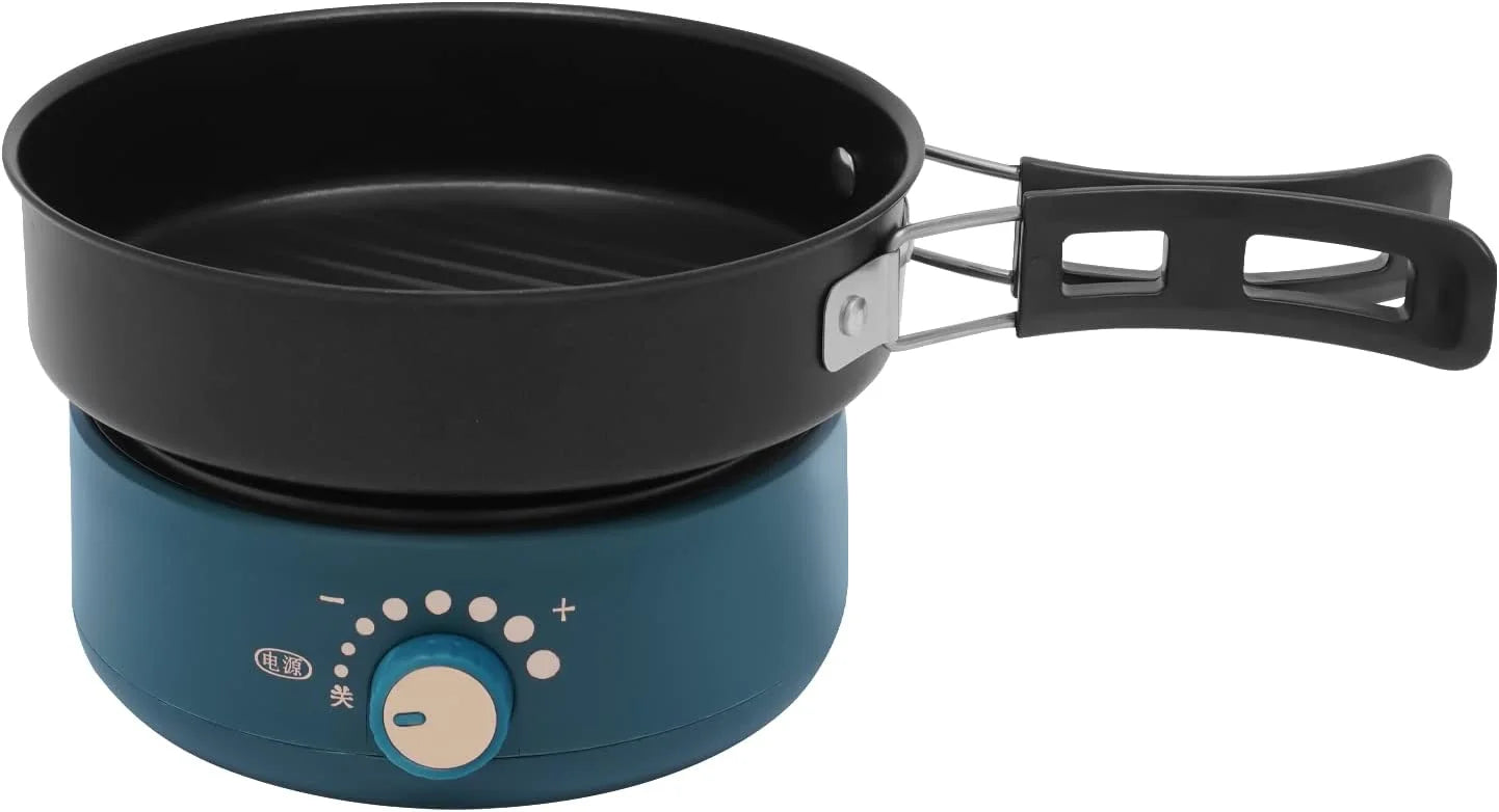 Portable Electric Non-stick Hot Pot with Foldable Handles R544