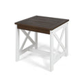 Dark Brown Acacia Wood End Table Y342029