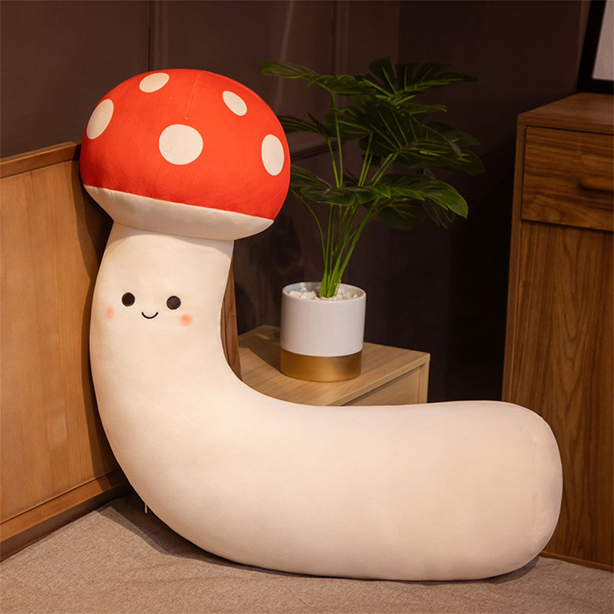 Mushroom Plush Doll Soft Stuffed Pillow Ornament I664