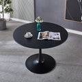 White Round Pedestal Dining Table E98080