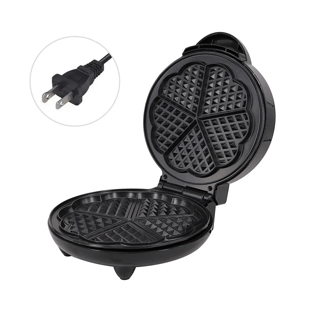 Heart-Shaped Waffle Maker Electric Griddle Iron B3908