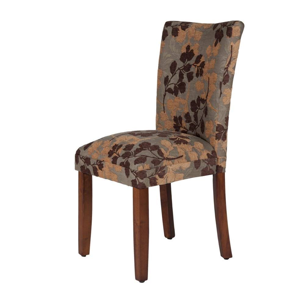 Brown Tan Parsons Dining Chair V55417