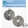 2-Pack 8 inch 6 Turns & 6 inch 5 Turns Surface Burner Elements for Range R611