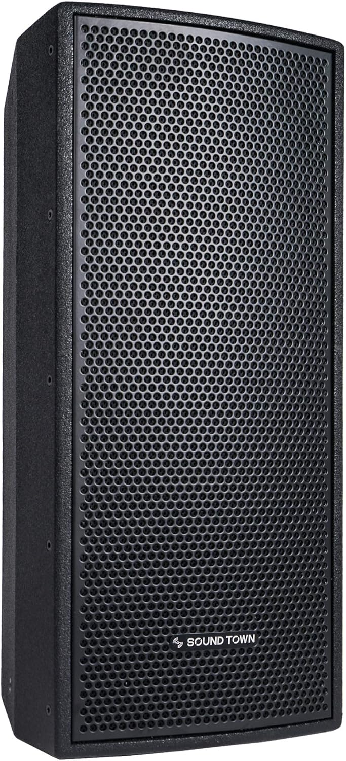 Pair of Dual 8 2-Way Passive Professional Loudspeaker, Black with U Bracket G26400
